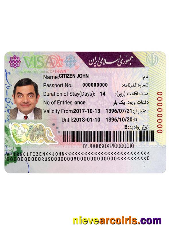 IRAN visa